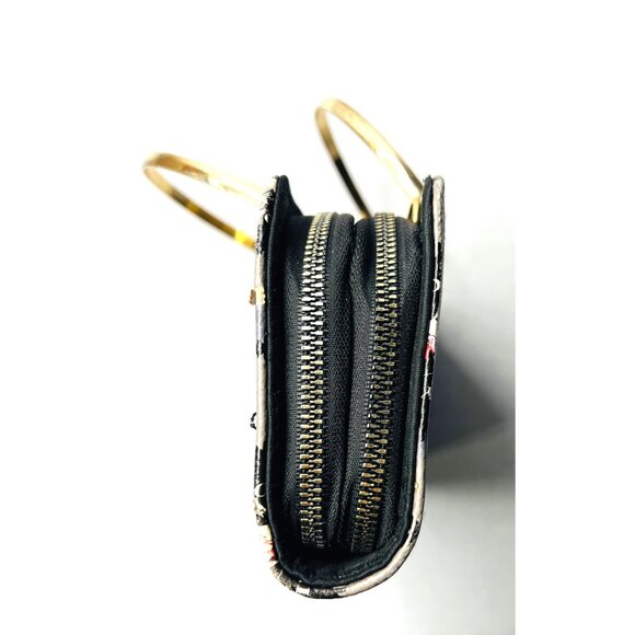 Beverly Hills Polo Club Womens Wallet Clutch With Gold Plated Handle & Plaid Des - Picture 8 of 8